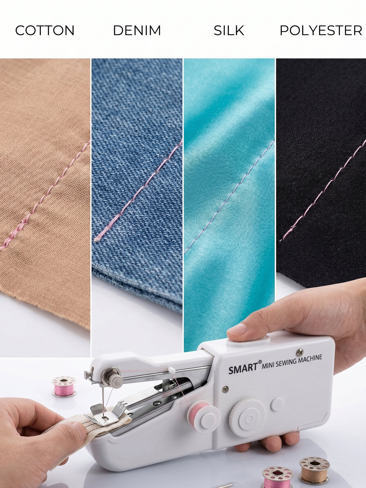 Smart® Portable Handheld Sewing Machine – Quick Stitch & Hem Repair Kit for Home and Travel