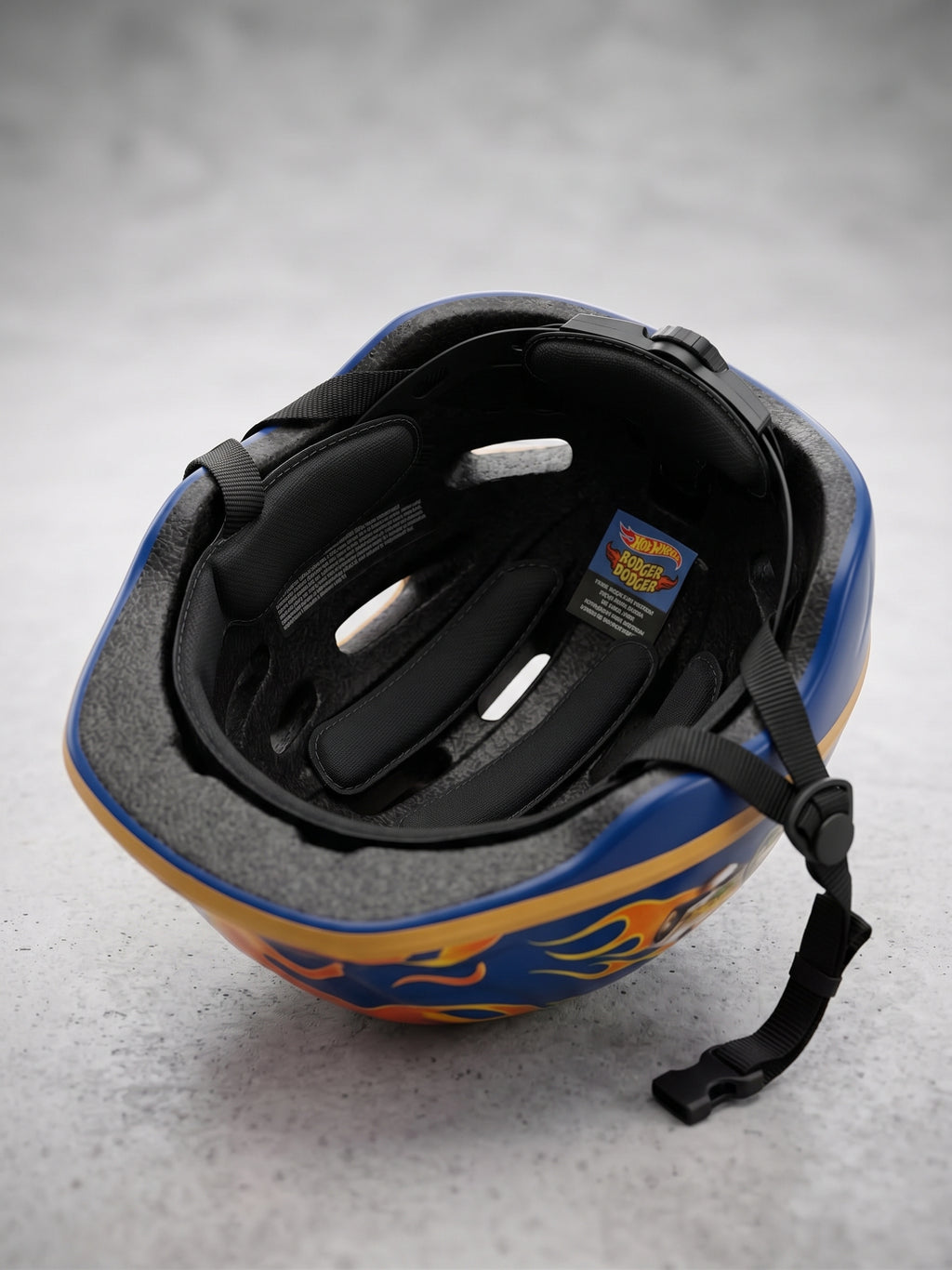 Hot Wheels Rodger Dodger Kids Bike Helmet – Fire Flame Adjustable Safety Helmet for Cycling, Scootering & Skating (Ages 3–8)