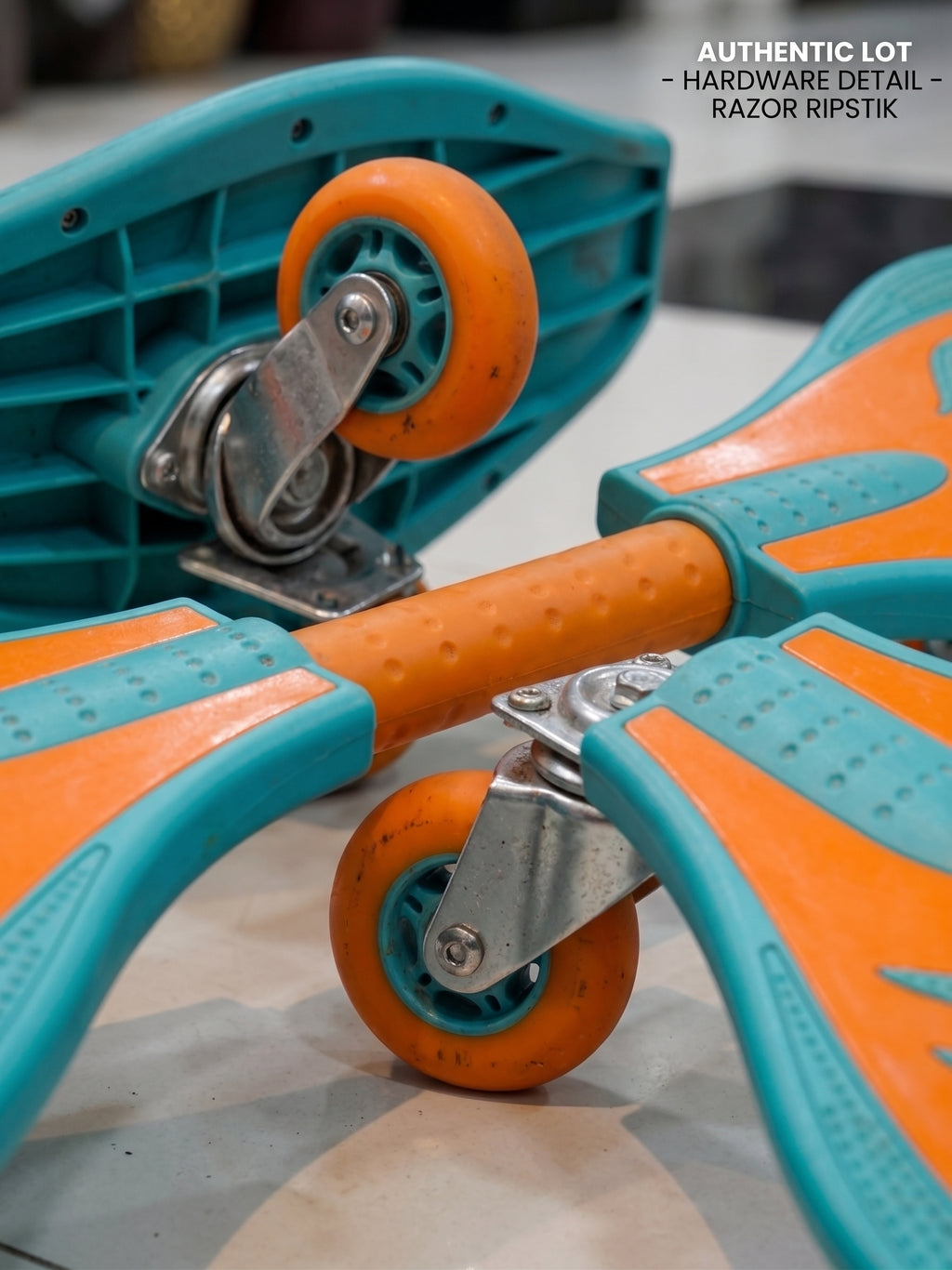 Razor RipStik Classic 2-Wheel Caster Board (Teal & Orange) – 360° Carving Waveboard