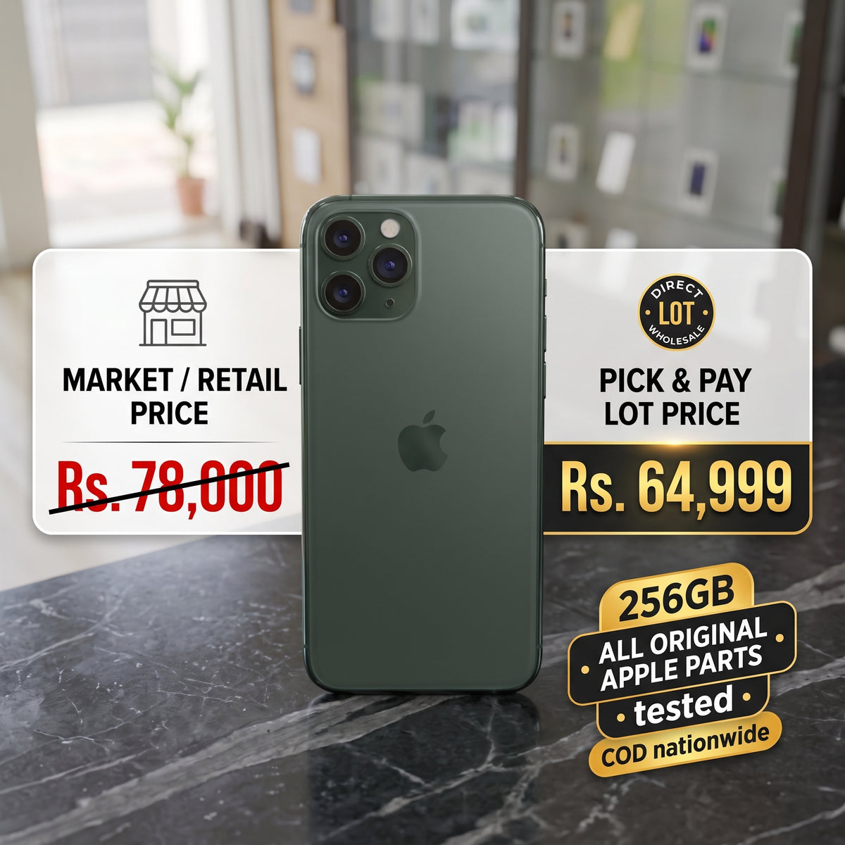 Apple iPhone 11 Pro 256GB (Non-PTA) Price in Pakistan | Pick & Pay Lot