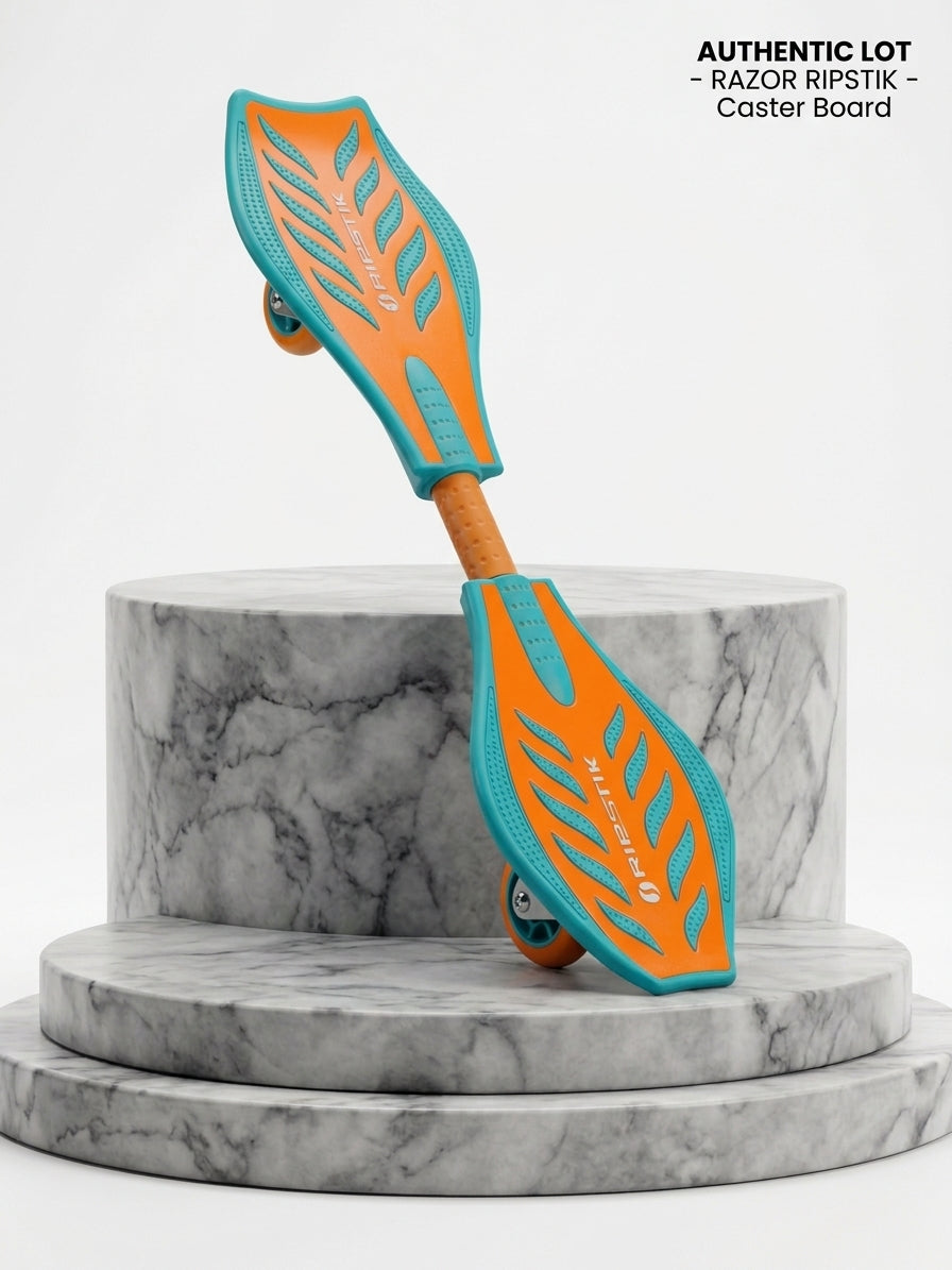Razor RipStik Classic 2-Wheel Caster Board (Teal & Orange) – 360° Carving Waveboard